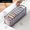 Collapsible Underwear Organizer with Compartments Breathable Drawer Storage Box