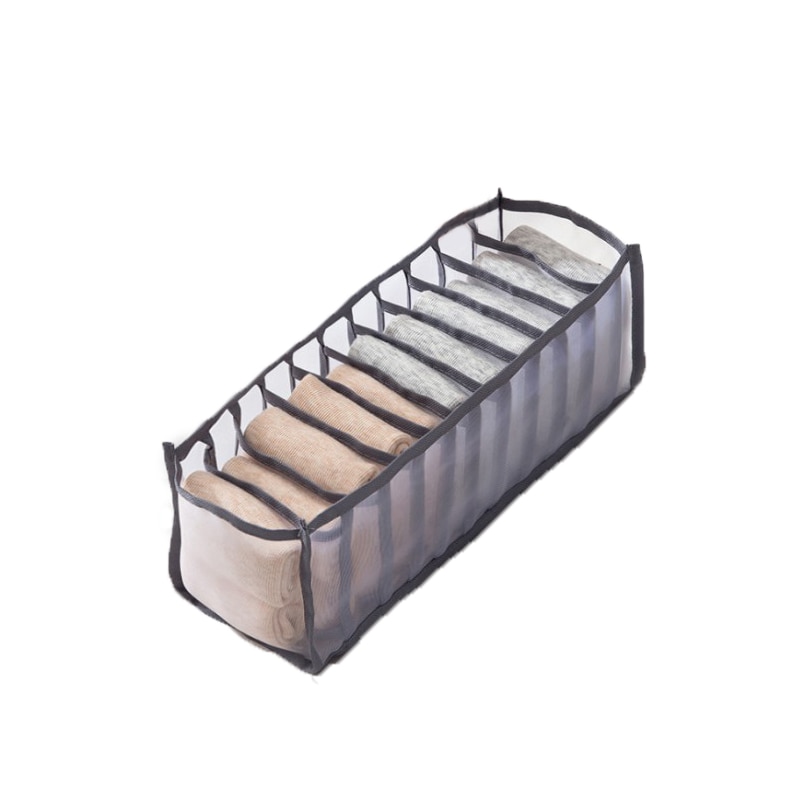 Collapsible Underwear Organizer with Compartments Breathable Drawer Storage Box