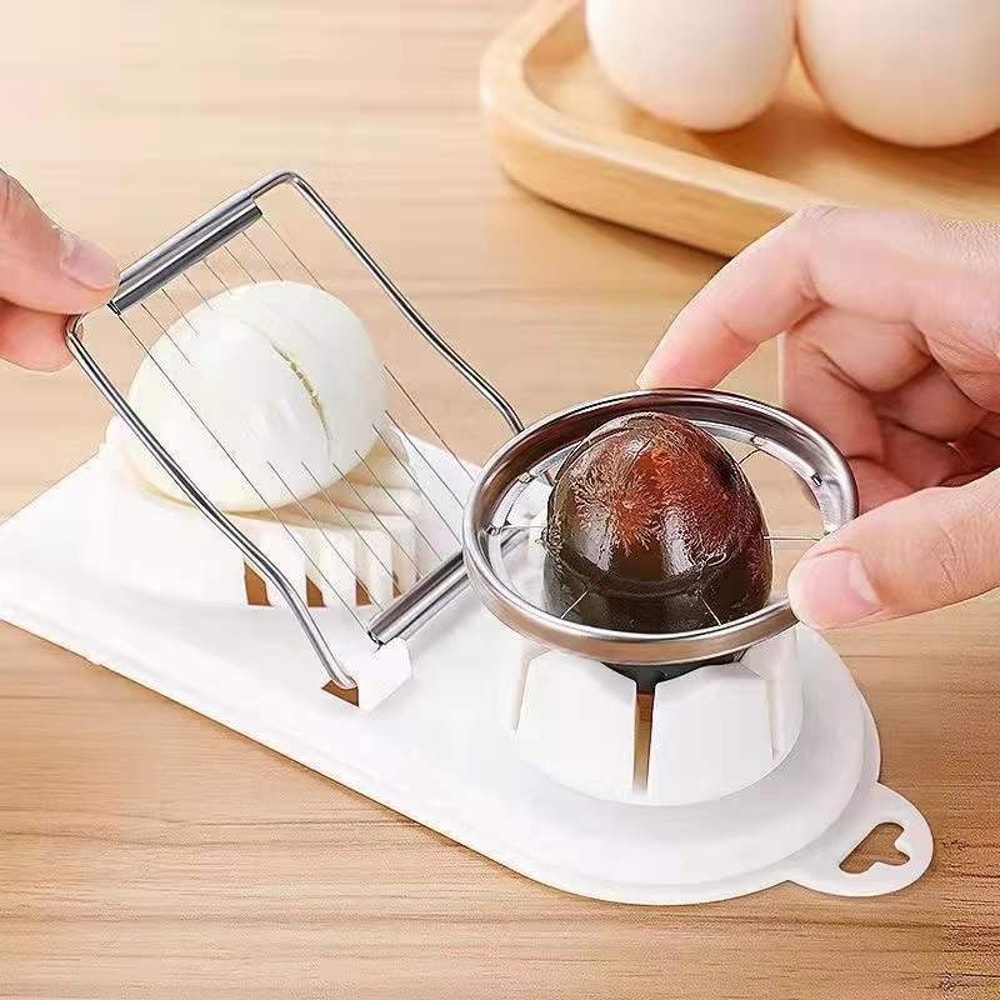 Stainless Steel Egg Slicer Egg Cutter For Perfect Kitchen Prep 2