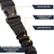 Adjustable Point Tactical Gun Sling with Bungee Support for Rifle Hunting & Airsoft