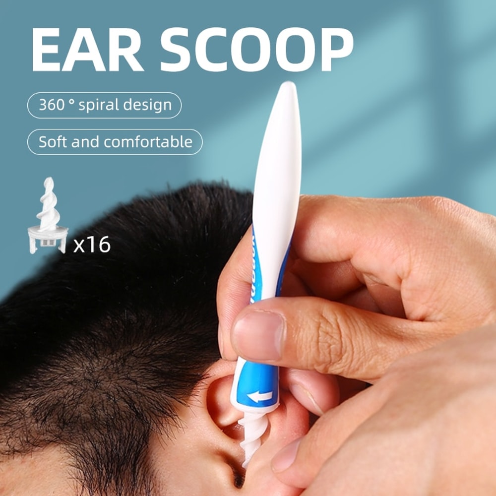Advanced Ear Cleaning Kit with Silicone Spiral Tools Safe Reusable Ear Wax Removal Tool Set