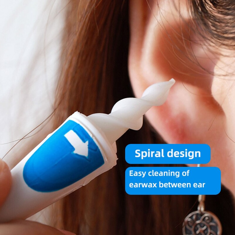 Advanced Ear Cleaning Kit with Silicone Spiral Tools Safe Reusable Ear Wax Removal Tool Set