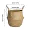 Foldable Seagrass Storage Basket Wicker Toy Organizer Laundry Plant Basket