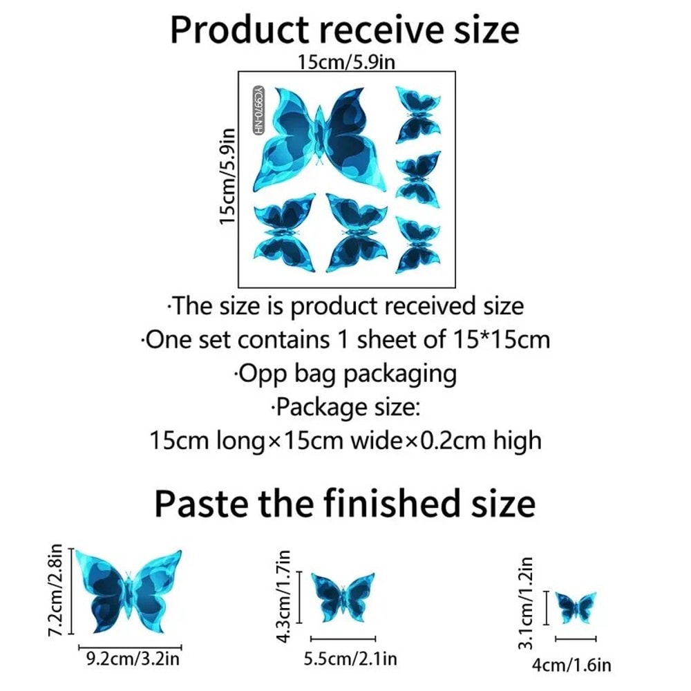 Glow Butterfly Luminous Switch Stickers for Bedroom Decor