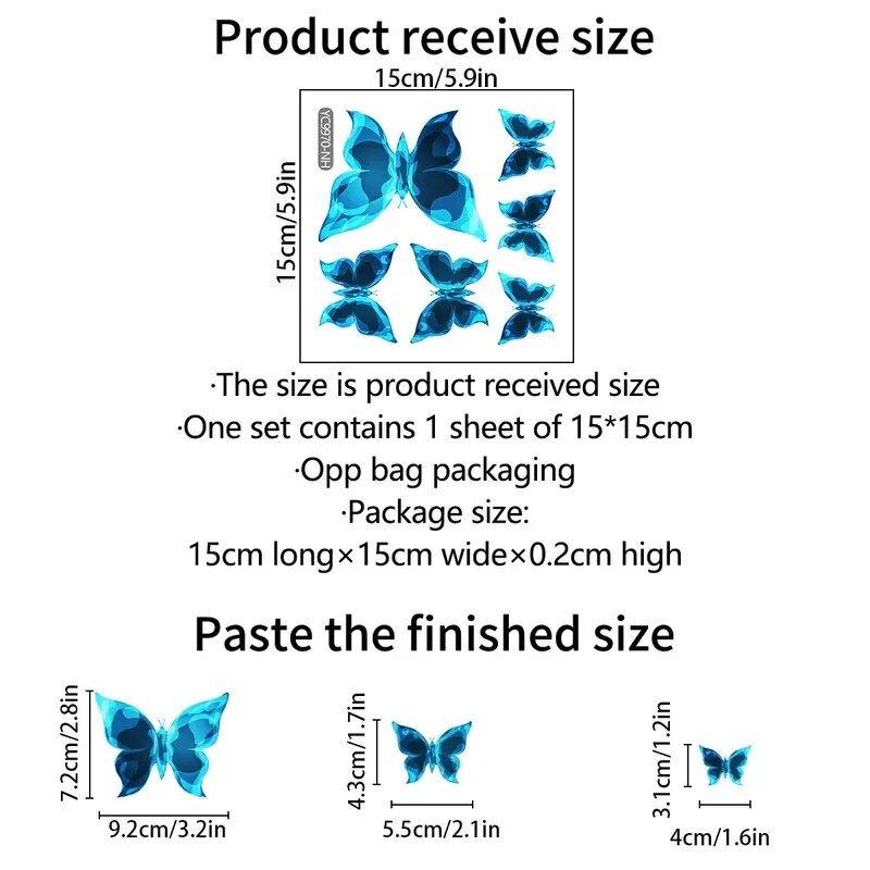 Glow Butterfly Luminous Switch Stickers for Bedroom Decor