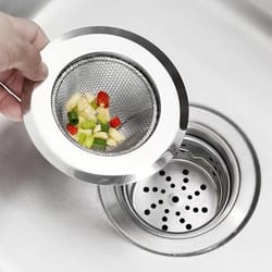 stainless steel sink strainer anti clog drain filter for kitchen and bathroom
