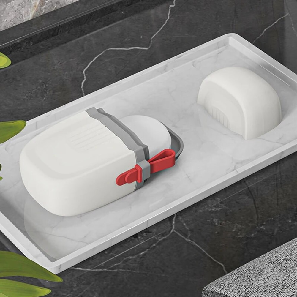 Portable Waterproof Soap Box With Drain Tray Travel Soap Case 1