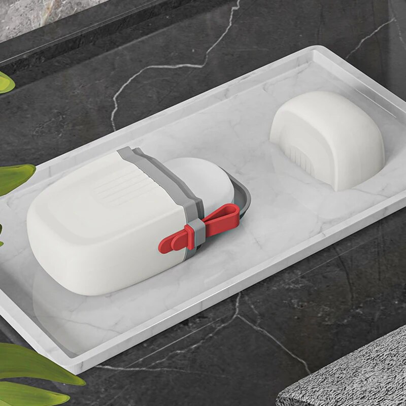 Portable Waterproof Soap Box With Drain Tray Travel Soap Case 1