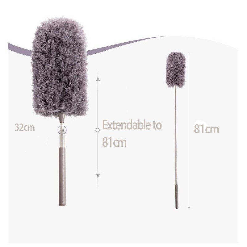 Extendable Microfiber Duster Long Handle Ceiling Fan Cleaner Brush
