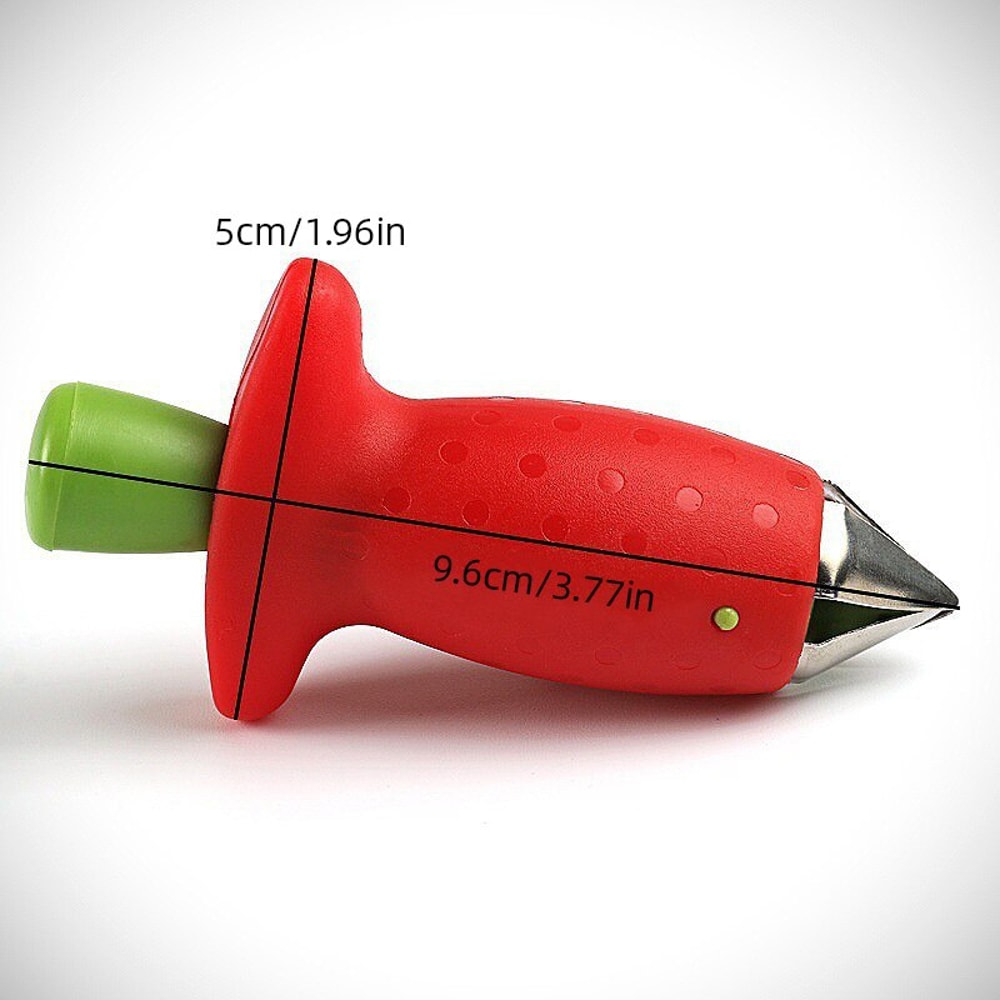 Multi Use Strawberry Stem Remover & Fruit Corer Tool for Quick Kitchen Prep