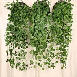 artificial ivy vine wall hanging indoor greenery decor