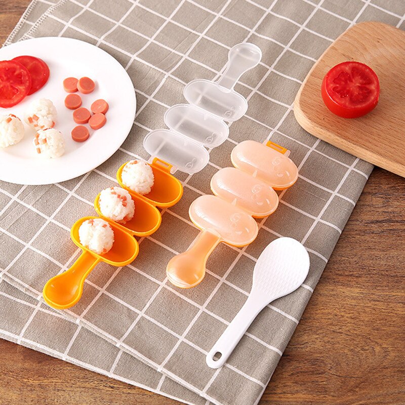 Kids Sushi Maker Rice Ball Mold Set Fun Bento Food Shaper For Toddlers 2