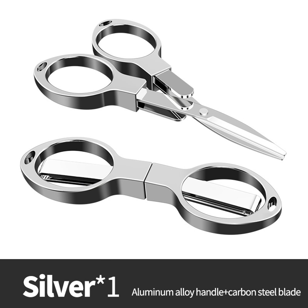 Portable Folding Fishing Line Scissors Carbon Steel Mini Sewing & Tackle Cutter