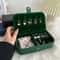 Portable Travel Jewelry Organizer Box Compact PU Leather Storage Case for Rings Necklaces Earrings
