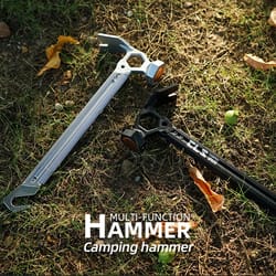 multifunctional camping hammer with nail puller stainless steel tent tool