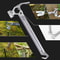 Multifunctional Camping Hammer with Nail Puller Stainless Steel Tent Tool