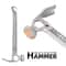 Multifunctional Camping Hammer with Nail Puller Stainless Steel Tent Tool