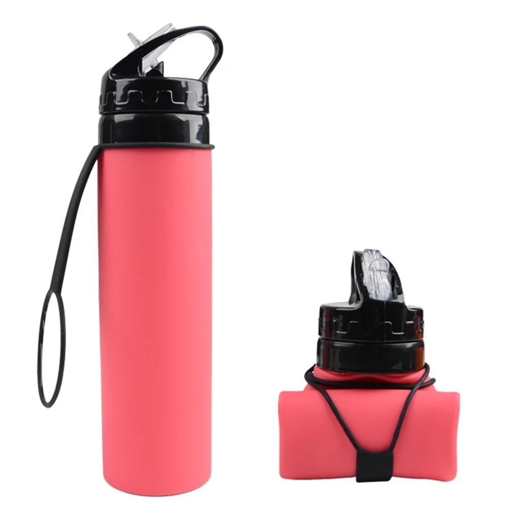 Collapsible Leakproof Water Bottle Portable Foldable Travel Flask 0