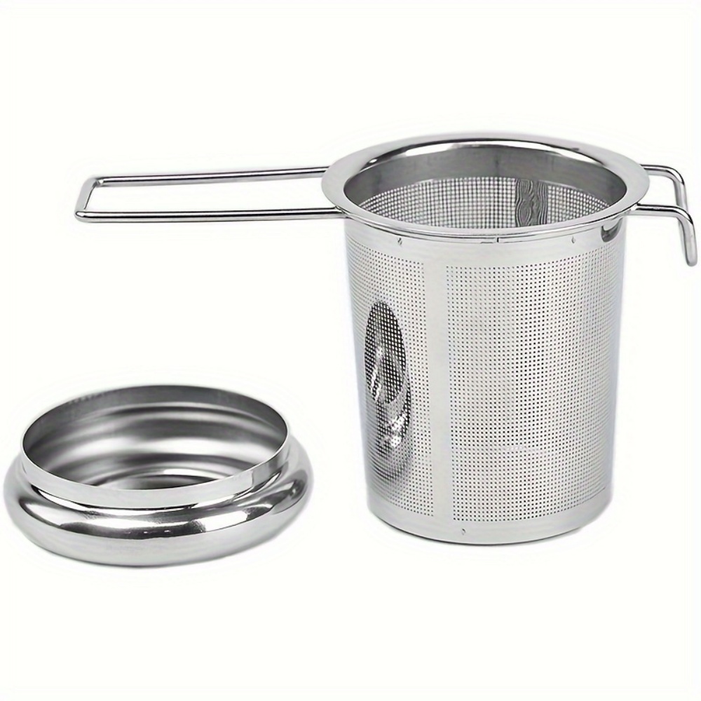 Stainless Steel Tea Infuser with Lid Fine Mesh Loose Leaf Tea Strainer Basket