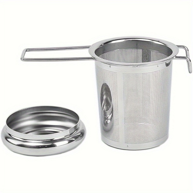 Stainless Steel Tea Infuser with Lid Fine Mesh Loose Leaf Tea Strainer Basket