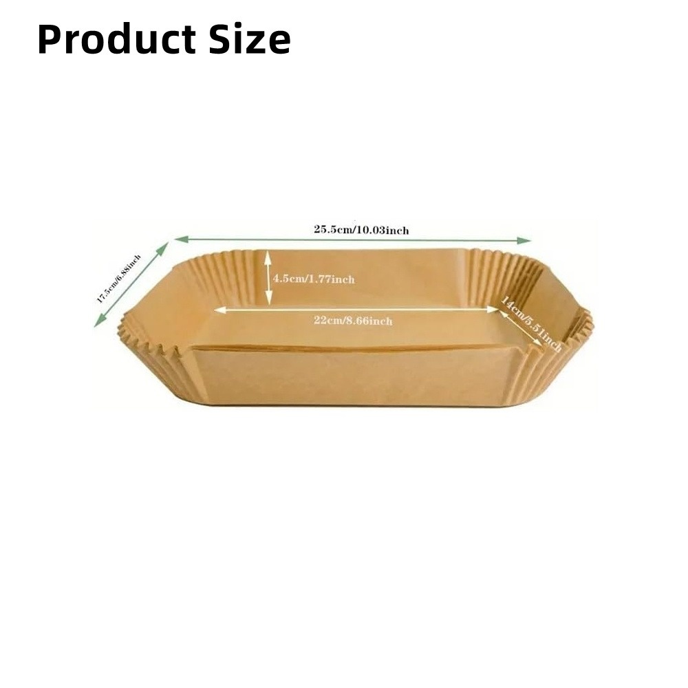 Disposable Air Fryer Paper Liners Oil Proof Baking Sheets For Easy Cleanup 4