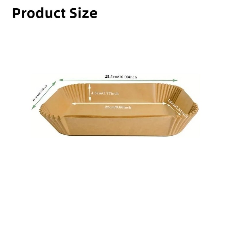 Disposable Air Fryer Paper Liners Oil Proof Baking Sheets For Easy Cleanup 4