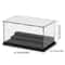 Large Acrylic Display Case with Movable Steps Dustproof Clear Storage for Collectibles
