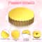 Premium Gold Cake Boards Set with Scalloped Edge Greaseproof Round Cake Boards 5 Pack 8 and 10 Inch