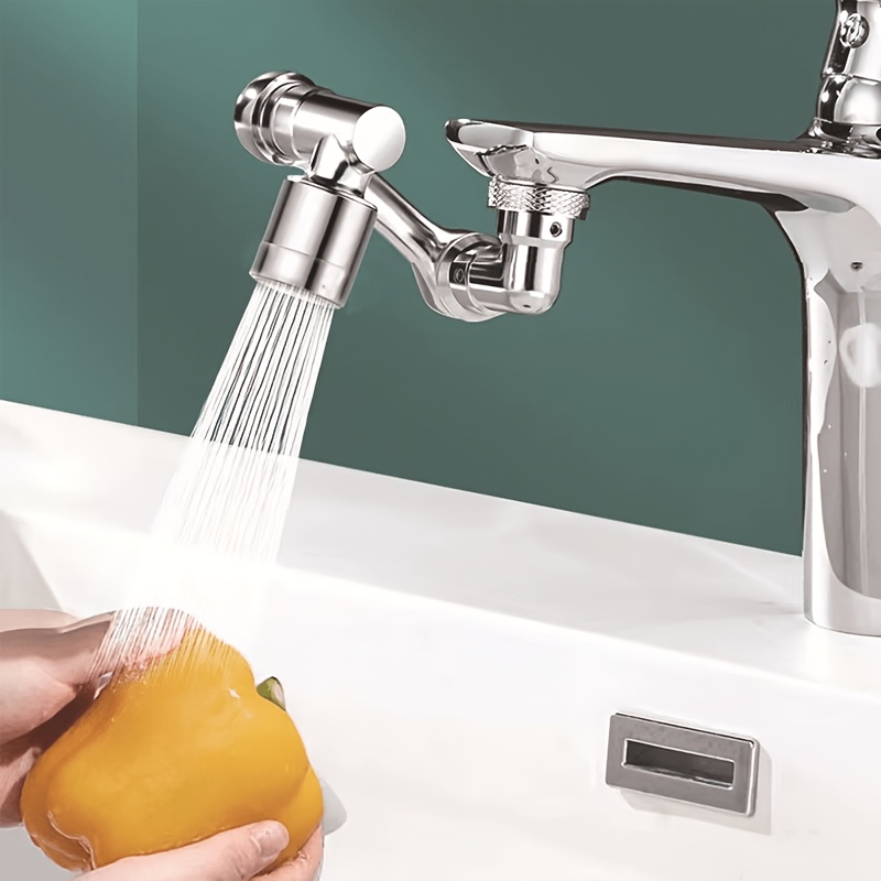 Rotating Faucet Extender with Flexible Arm Kitchen Sink Sprayer