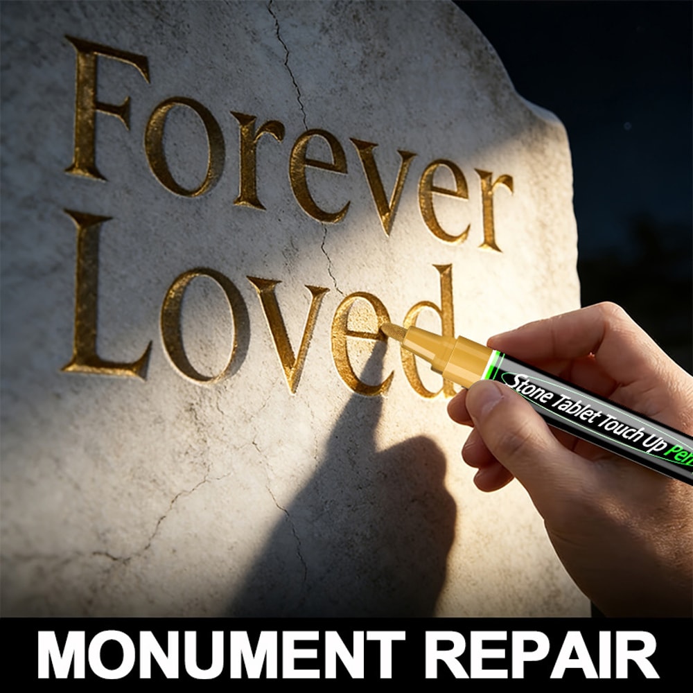 Precision Gold Tombstone Inscription Pen Waterproof Grave Marker Tip 0