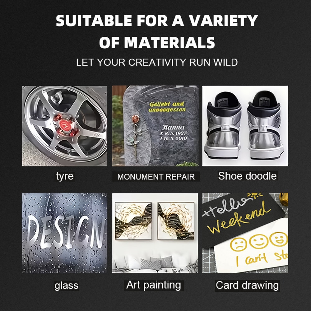 Precision Gold Tombstone Inscription Pen Waterproof Grave Marker Tip 1