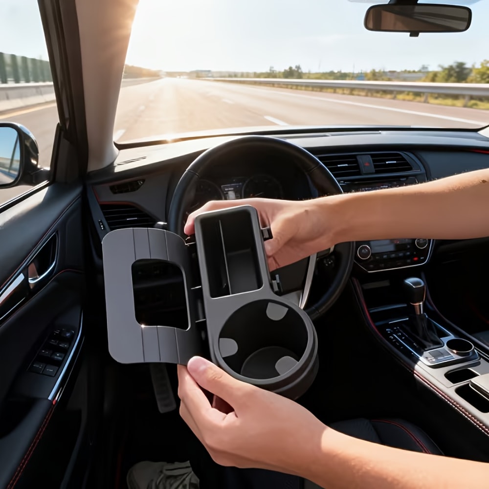 Multifunctional Car Seat Organizer with Cup Holder and Side Pocket Storage Box