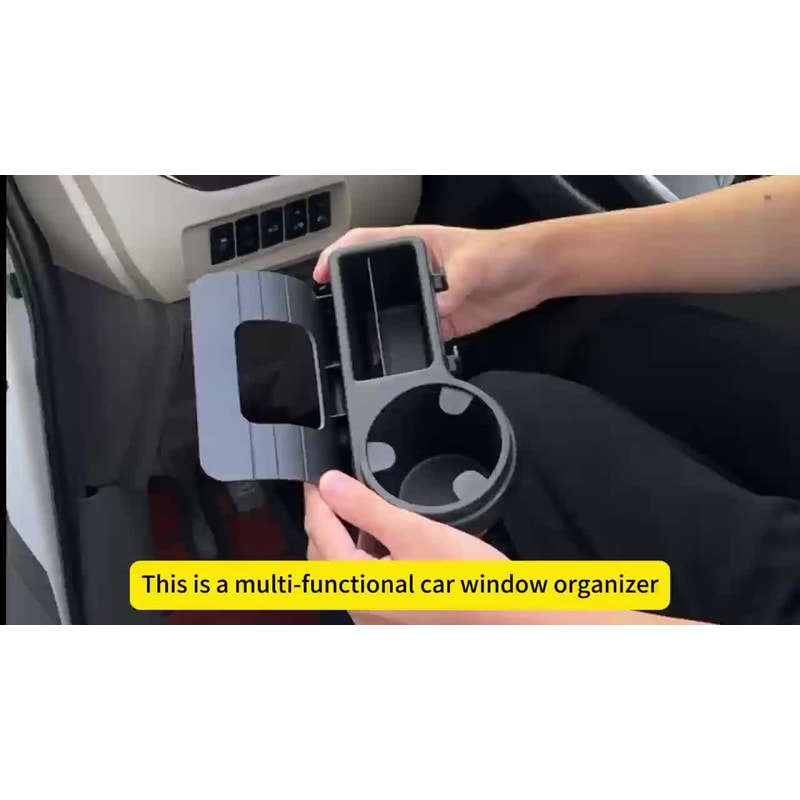 Multifunctional Car Seat Organizer with Cup Holder and Side Pocket Storage Box