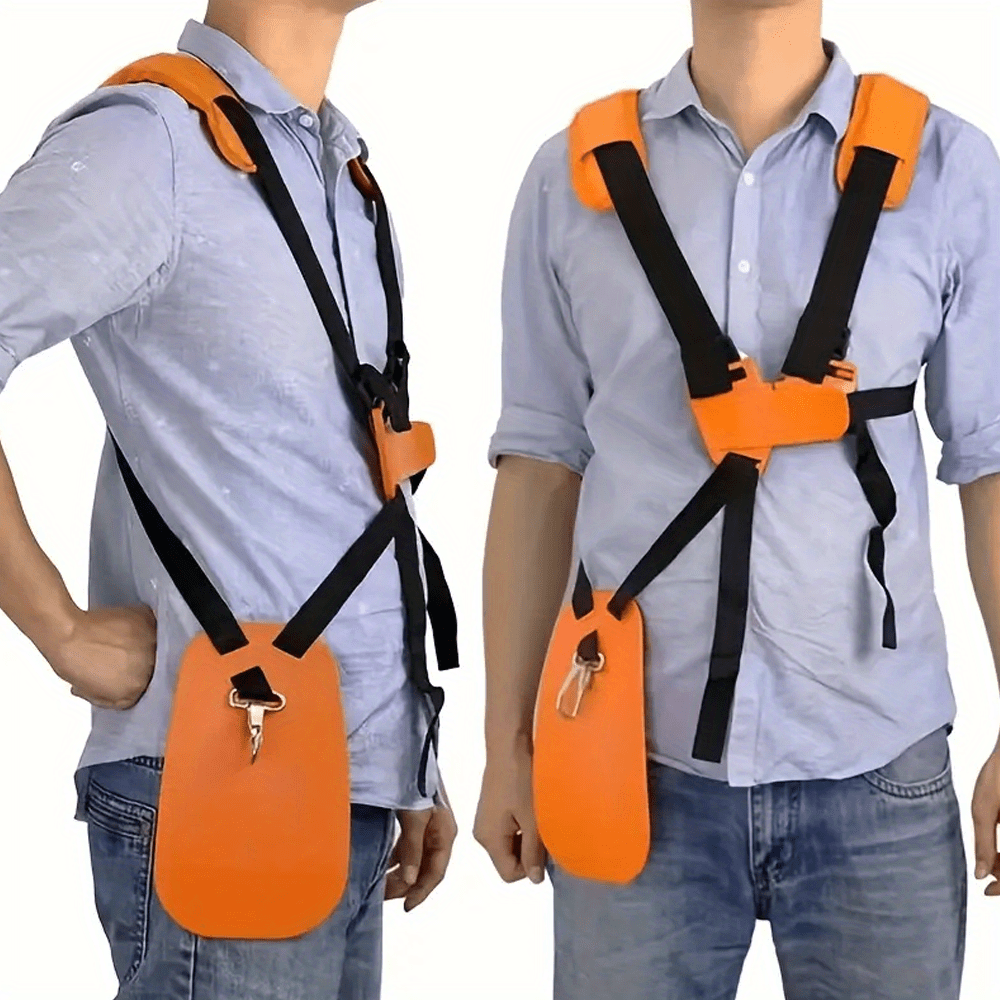 ErgoLift Adjustable Weed Trimmer Shoulder Strap Lawn Mower Harness for Comfortable Garden Work