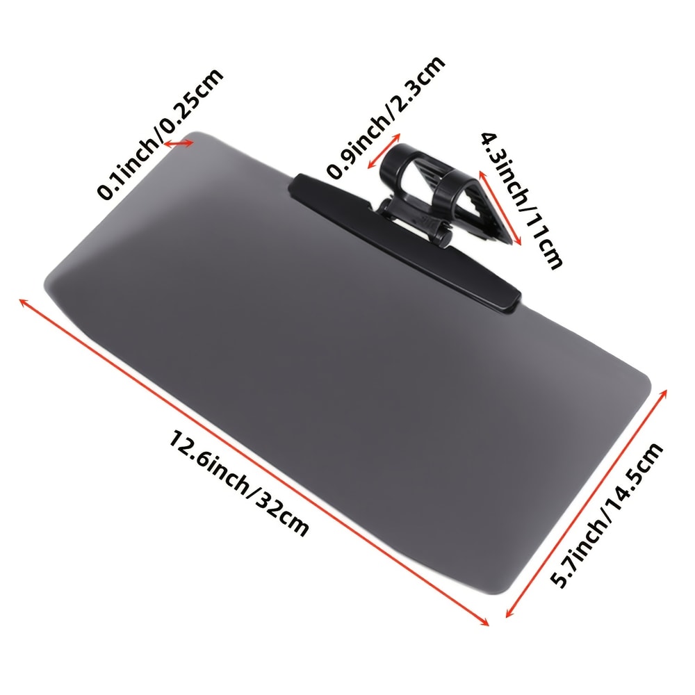 Polarized Car Sun Visor Extender Anti Glare Adjustable Clip Shield