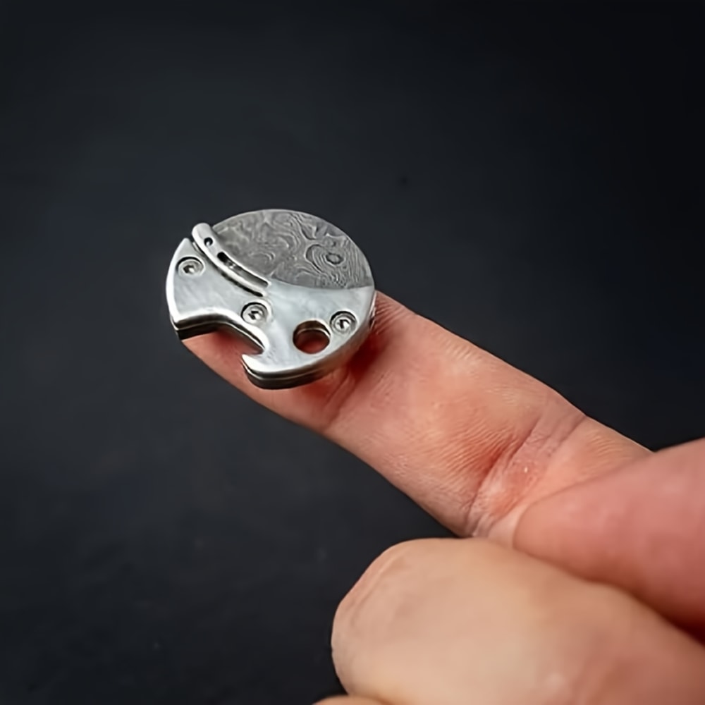 Titanium Keychain Tool Mini Bottle Opener & Compact Cutter for Everyday EDC