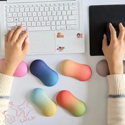 ergonomic memory foam wrist rest pad for mouse support and carpal tunnel relief