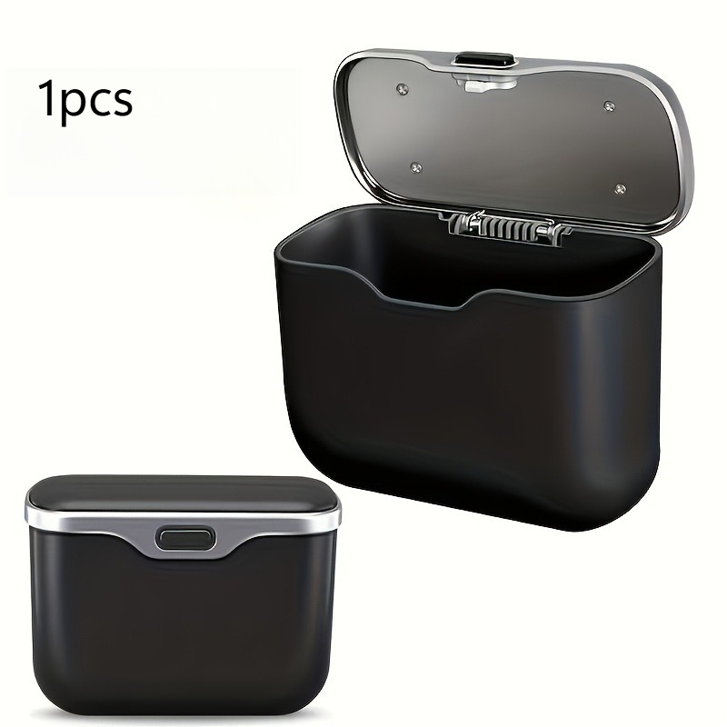 Premium Car Trash Can Portable Car Garbage Bin Leakproof Auto Organizer 5