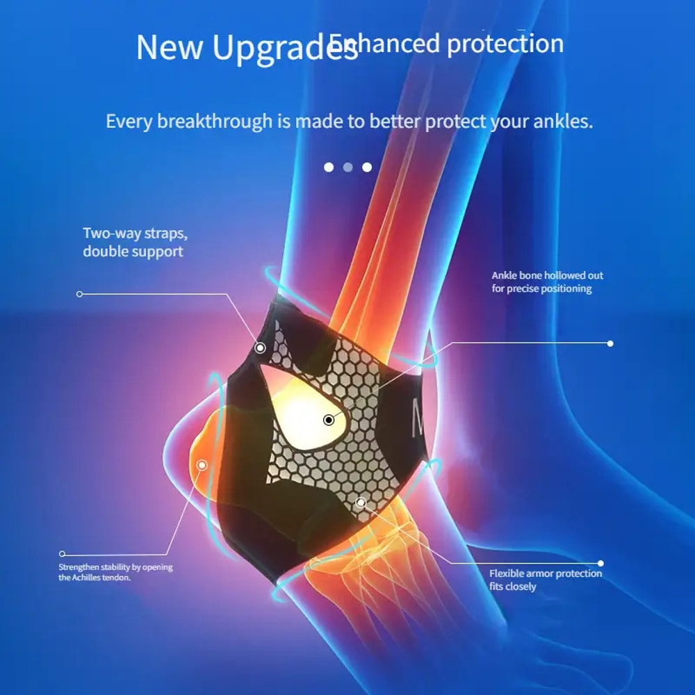 Adjustable Ankle Support Brace for Sprain Recovery & Sports Stability