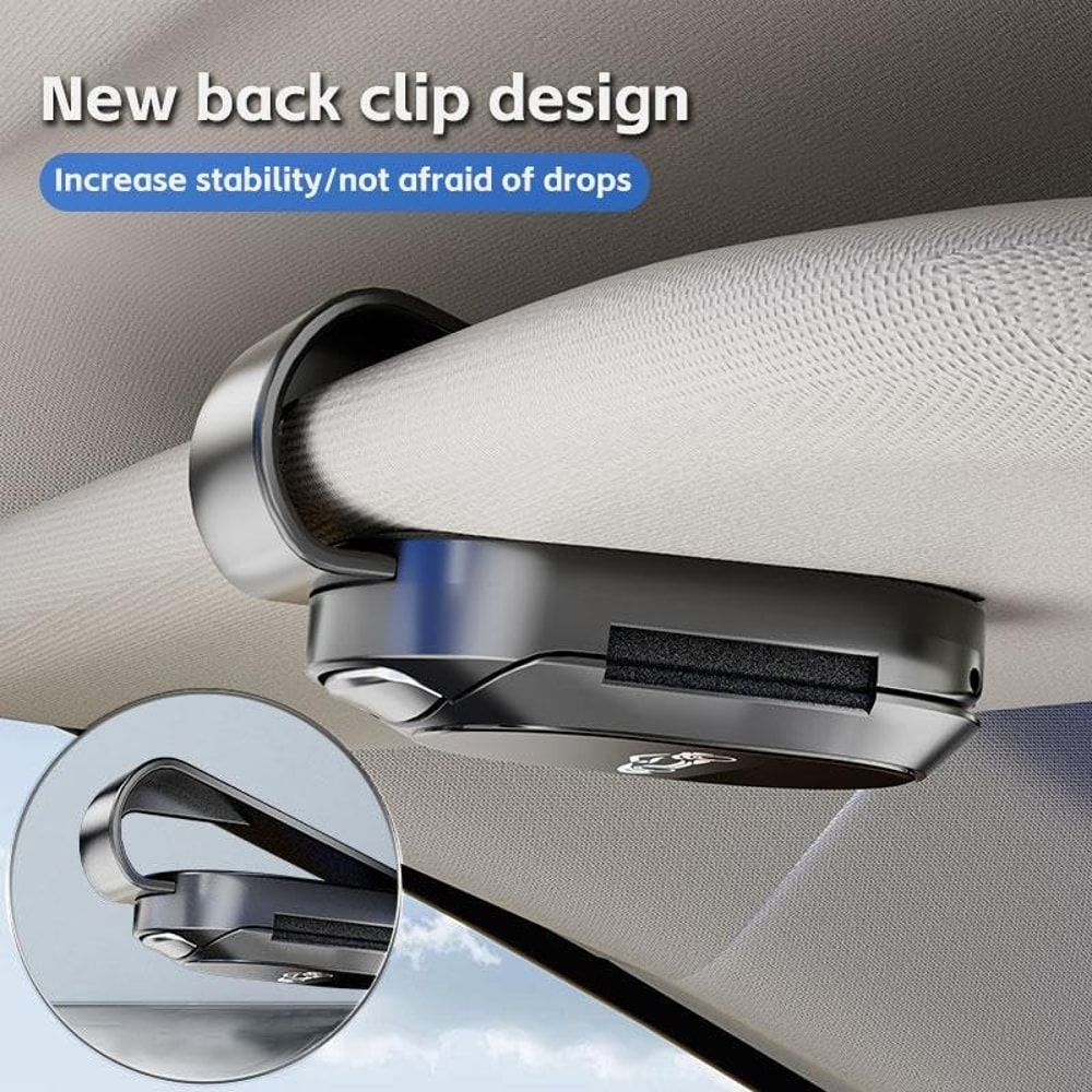 Universal Car Sunglasses Holder Clip For Visor Secure Eyeglass Holder For Car Interior 4