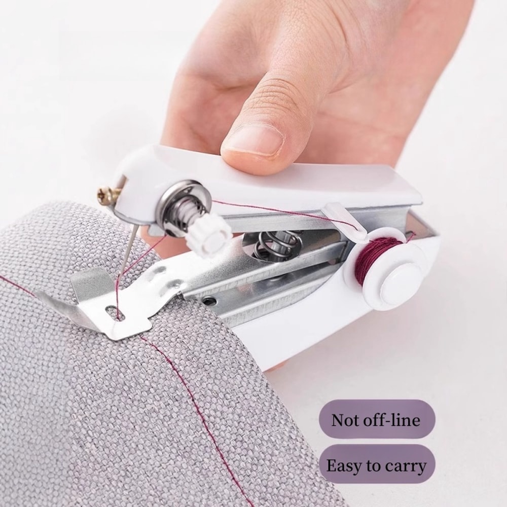 Handheld Mini Sewing Machine Portable Easy Stitch Stitcher for Quick Repairs
