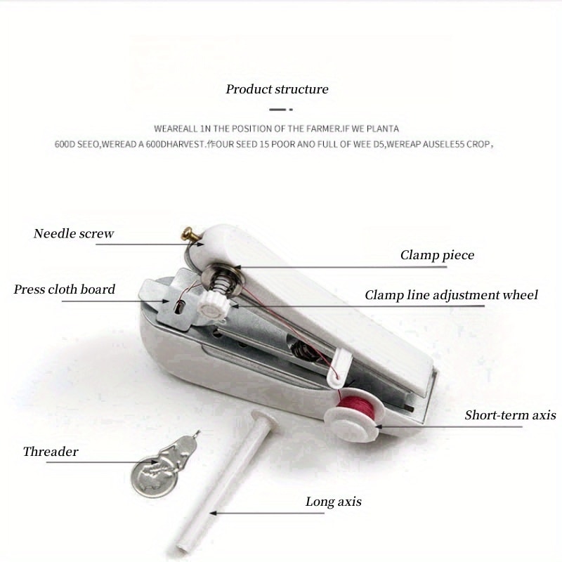 Handheld Mini Sewing Machine Portable Easy Stitch Stitcher for Quick Repairs