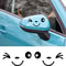 Cute Smiley Face Car Mirror Stickers car mirror stickers for Fun Rearview Style