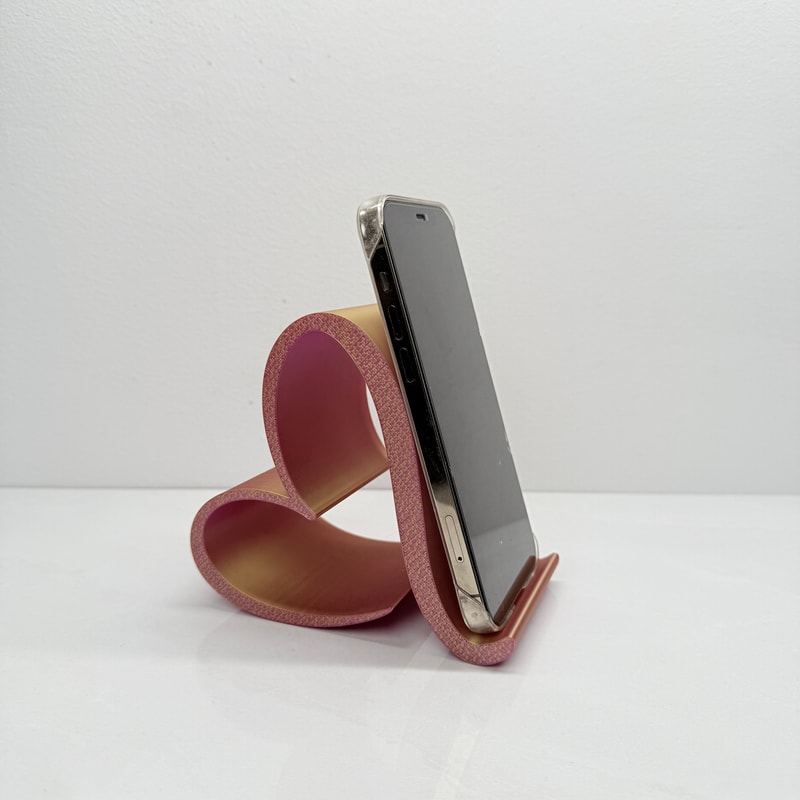 Heart Phone Stand Cute Desk Holder for Phones Tablets Romantic Gift Decor