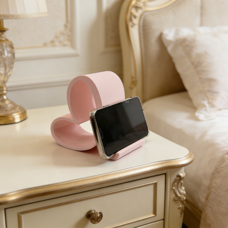 Heart Phone Stand Cute Desk Holder for Phones Tablets Romantic Gift Decor