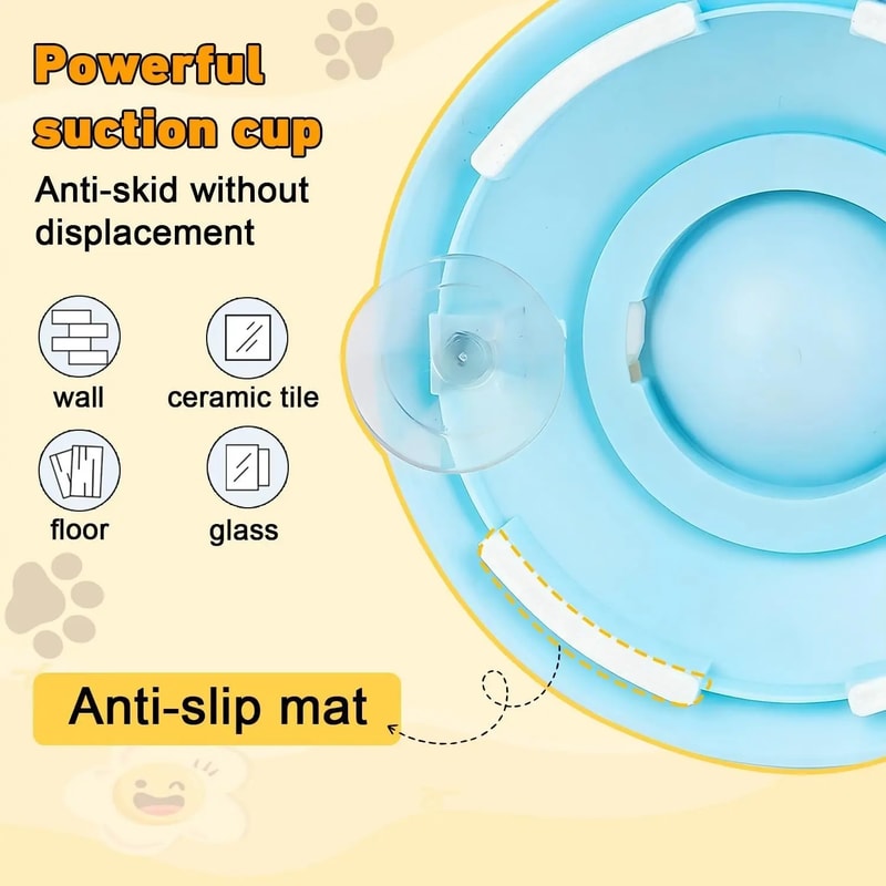 CalmPaw Dog Lick Mat Slow Feeder Bowl with Anti Slip Base & Anxiety Relief Design