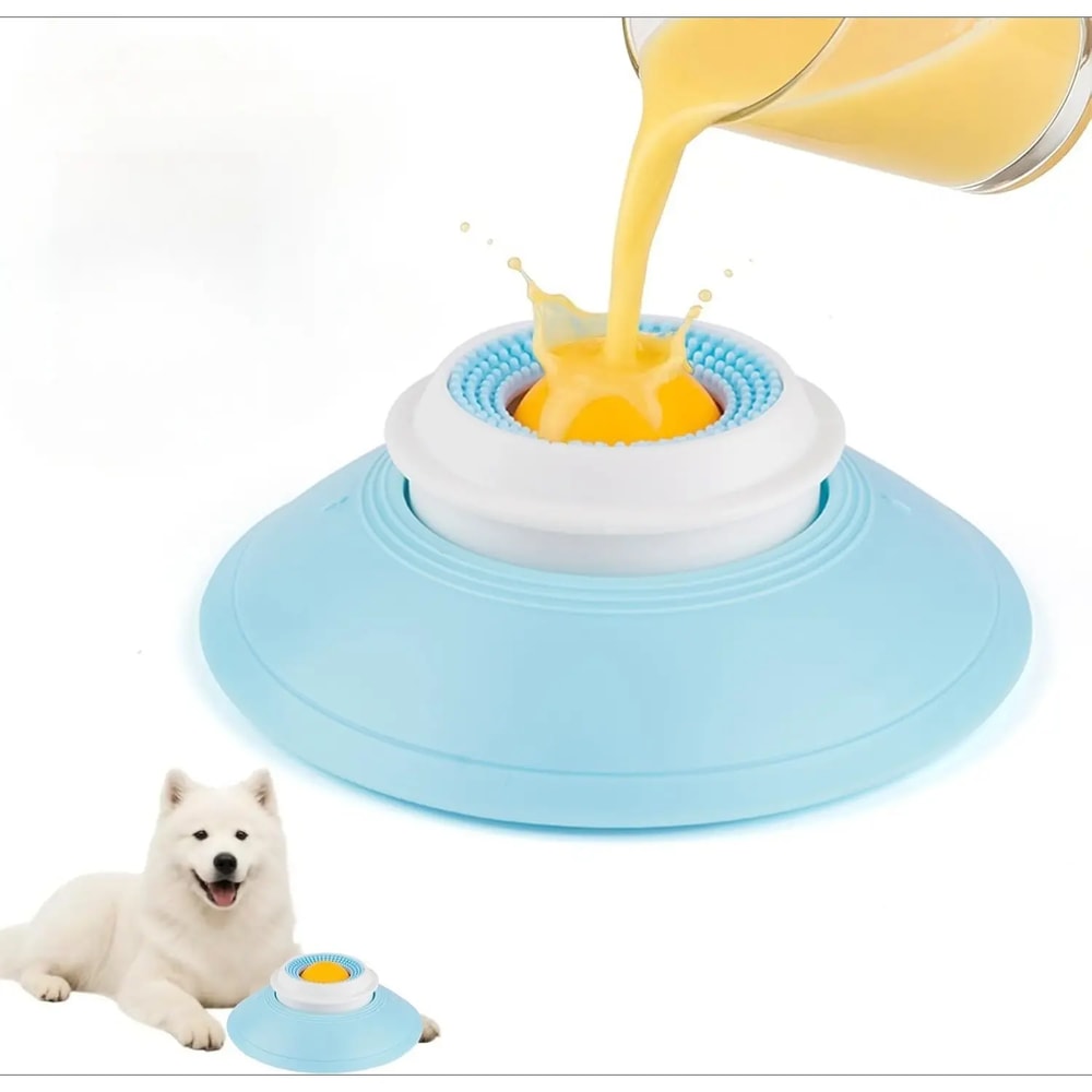 CalmPaw Dog Lick Mat Slow Feeder Bowl with Anti Slip Base & Anxiety Relief Design