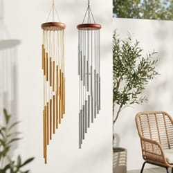 elegant aluminum wind chimes outdoor with tubes for garden, memorial & home decor