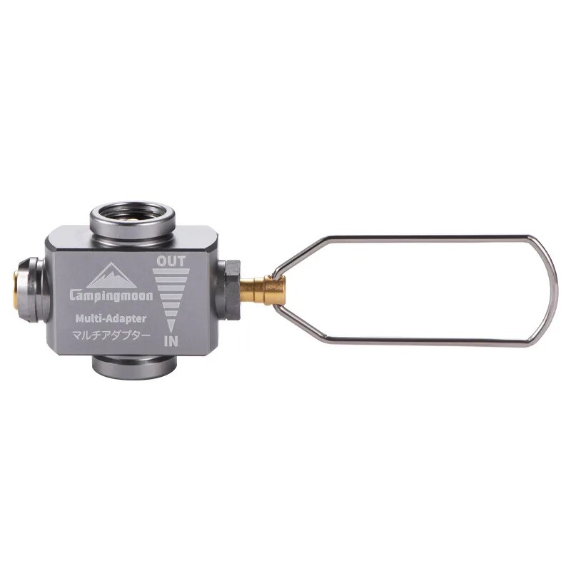 Camping Gas Adapter with Pressure Relief for Safe Butane and Propane Refilling
