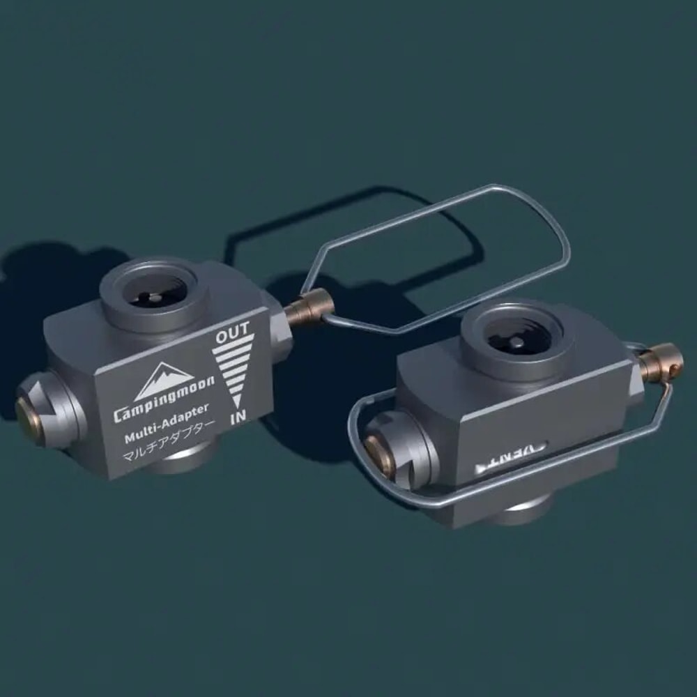 Camping Gas Adapter with Pressure Relief for Safe Butane and Propane Refilling